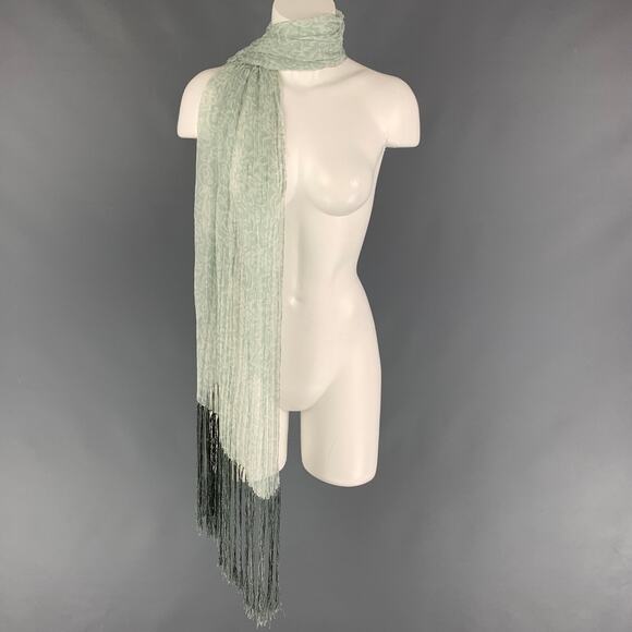 GIORGIO ARMANI Moss Print Silk Scarves - Picture 1 of 5